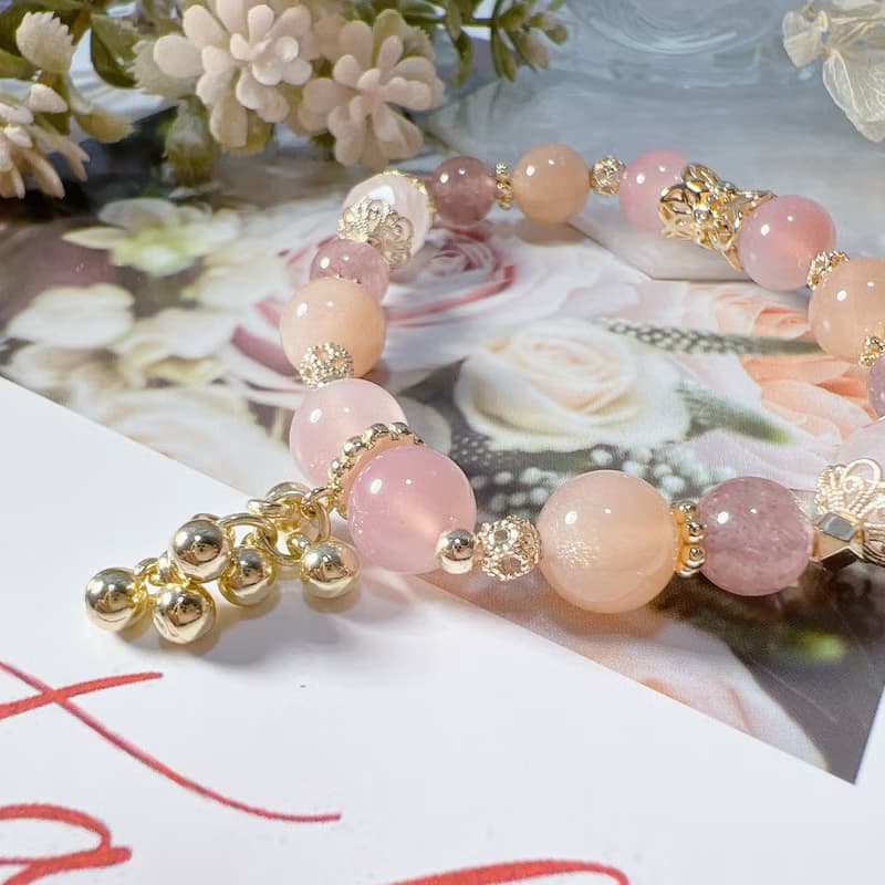 增進人緣改善人際關係 |橙月光 | 粉水晶 | 草莓晶 | 糖果瑪瑙