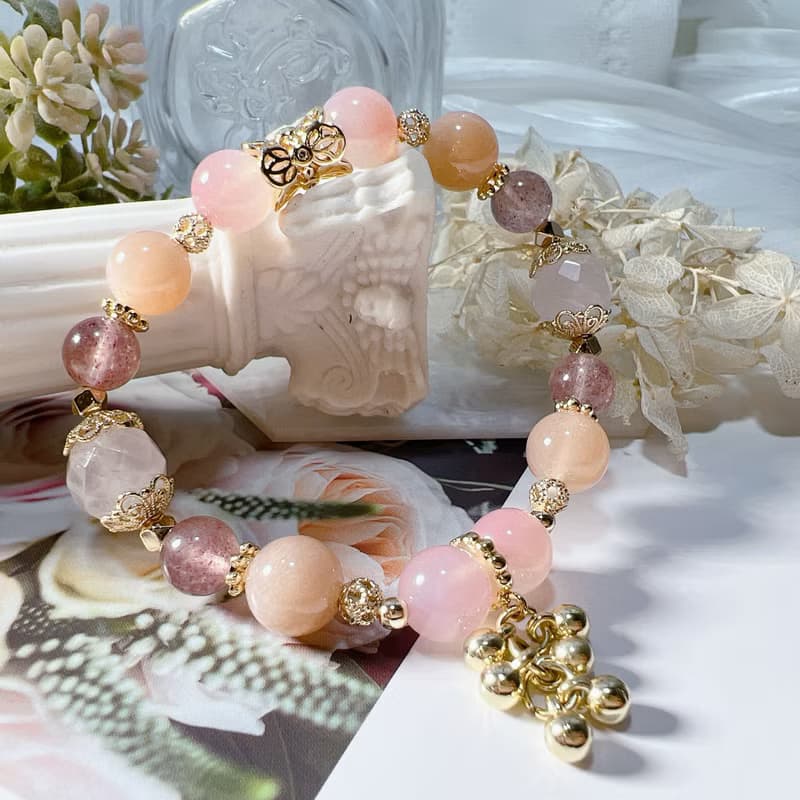 增進人緣改善人際關係 |橙月光 | 粉水晶 | 草莓晶 | 糖果瑪瑙