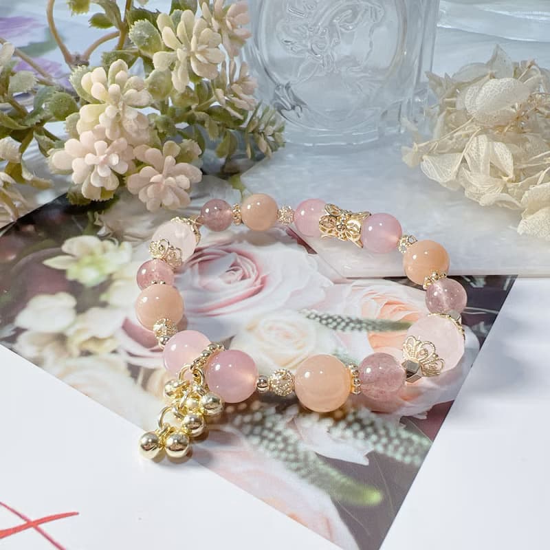 增進人緣改善人際關係 |橙月光 | 粉水晶 | 草莓晶 | 糖果瑪瑙