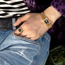 NCT PICK | GRAM SILVER BAR WATCH BRACELET_Gold