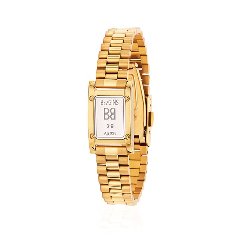 NCT PICK | GRAM SILVER BAR WATCH BRACELET_Gold