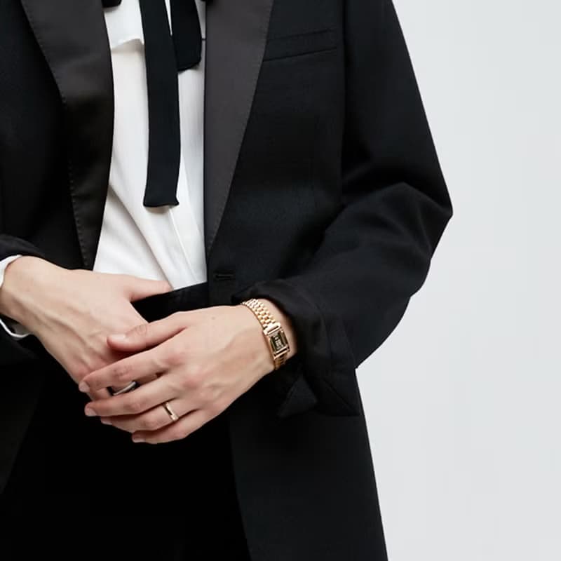 NCT PICK | GRAM SILVER BAR WATCH BRACELET_Gold