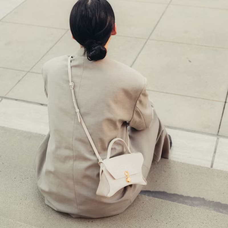 Mini Rococo Bag 玉米基純素皮革 手提包 斜背包 米白色&米色