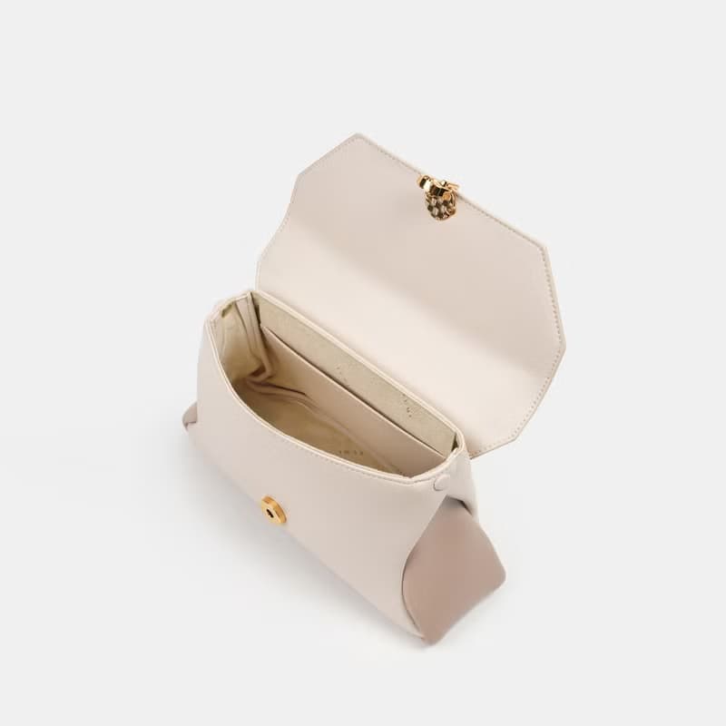 Mini Rococo Bag 玉米基純素皮革 手提包 斜背包 米白色&米色