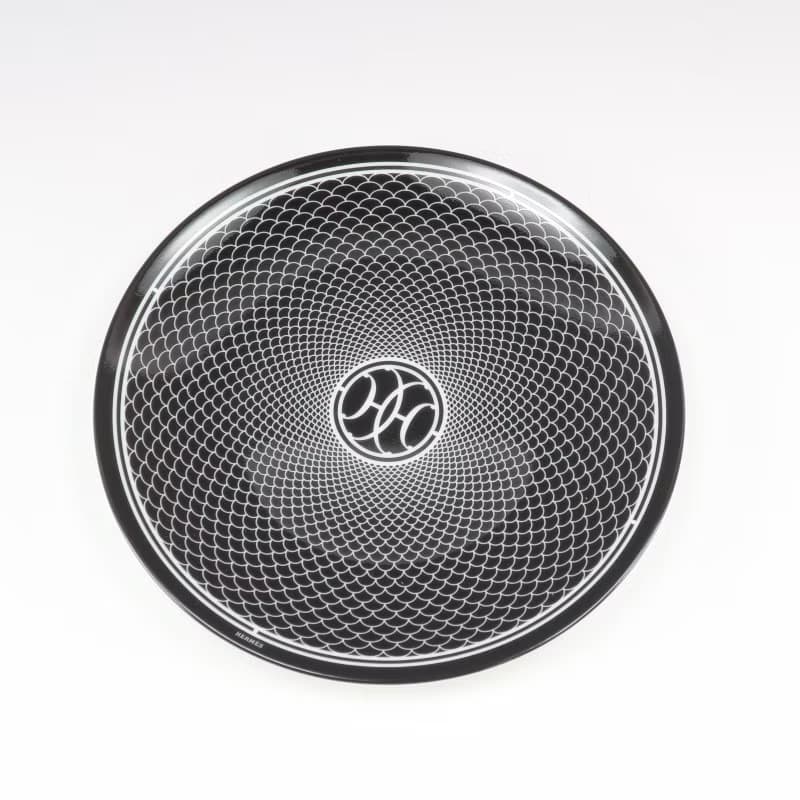 【日本直送】エルメス HERMES アッシュデコ Hデコ 食器 14cm プレート 2枚【未使用】Sランク