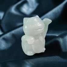 飄綠翡翠招財貓擺飾擺件 | 天然緬甸玉A貨翡翠 | 送禮
