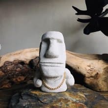 曙MUSE 水泥金項鍊摩艾擺飾 手作 禮物 擴香石 擺飾 交換禮物