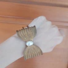 金色仿珠復古手環英國古董店買入聖誕禮盒