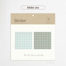 Gingham check memo D mint chocolate