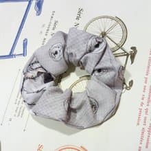 灰底-大腸髮圈_英國古代牧羊犬_馬尾髮帶
