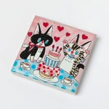 マグネット　ねこねこバースデー