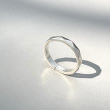 情人節禮物 情人對戒 純銀戒指 金工戒指DIY - 三角形(粗)