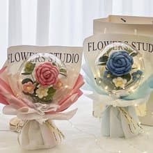 迷你針織花波波球花束_畢業禮/生日禮/教師節/告白氣球