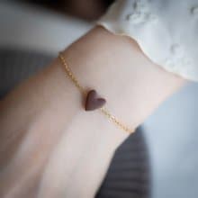 小小愛心  / 巧克力 / 磁吸式手鍊 / 不鏽鋼304