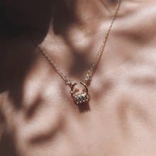 Clasp守護鋯石項鍊生日 禮物情人節