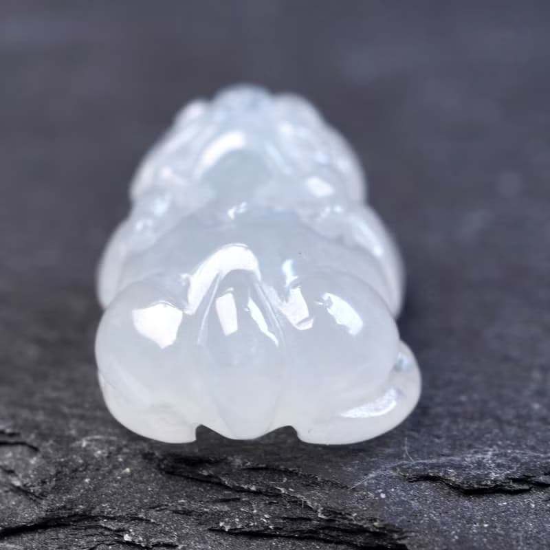 【招財神獸】冰種翡翠貔貅 | 天然緬甸玉翡翠A貨 | 送禮