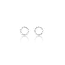 Round Silver Earrings 圓圈造型純銀耳環