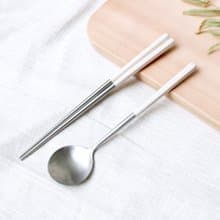 創意六角好筷匙餐具組2組入-淨白