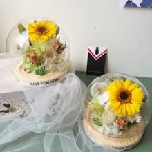 【畢業禮物】flower-of-life陽光蒲照 永生太陽蒲公英玻璃罩