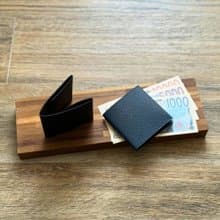 日本製【FLAT 輕便短夾】革職人 薄短夾 無卡片夾層