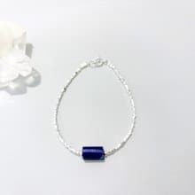 Ops Lapis lazuli Silver Bracelet-青金石/寶藍/純銀/寶石/碎銀