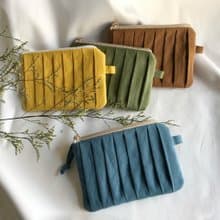 百摺零錢包 / 手工 韓國水洗棉布