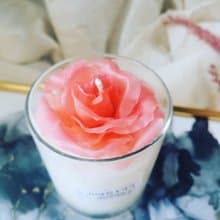 玫瑰蜜蠟花大豆精油蠟燭