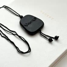 【冷靜】黑石祝福石塊項鏈 健康 加油| 防小人 安全感 勇氣