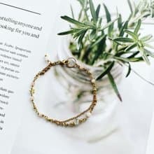 黃銅手鍊 | 太陽石 | 拉長石