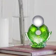 LIULI LIVING 雙魚轉如意 魚躍龍門 富貴成功 一杆進洞禮