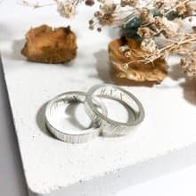 999純銀 樹紋質感戒