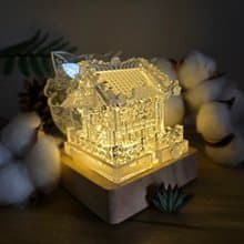 壓克力中式廟宇 手作模型 迷你建築 雕塑 展示模型 Miniature Shr
