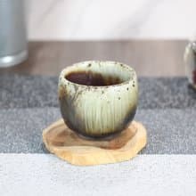 【送禮好物】110ml 天目釉 柴燒茶杯 鶯歌名家葉敏祥手工作品