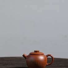送禮紫砂壺茶壺巨轮壶 100cc 轻胚  把玩器 以平刀 边款字   全手