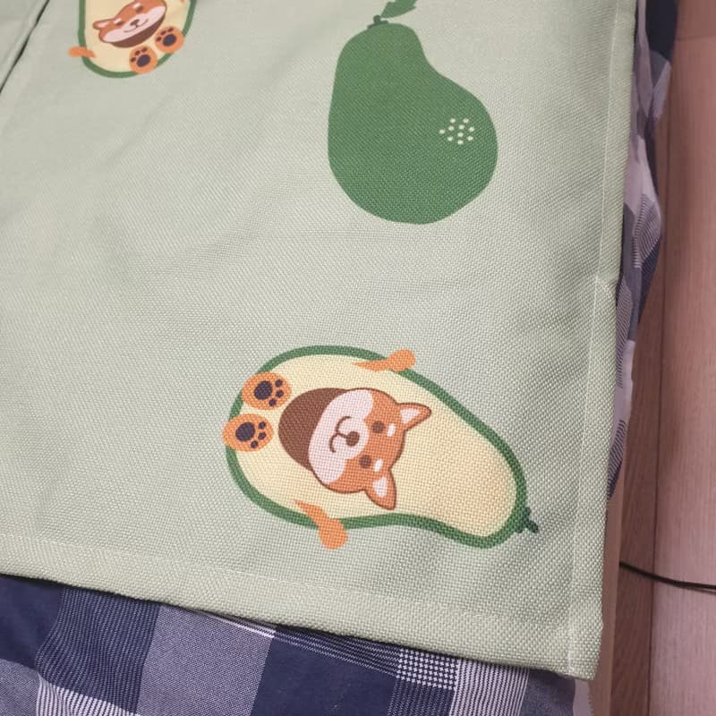 酪梨 柴犬 門簾