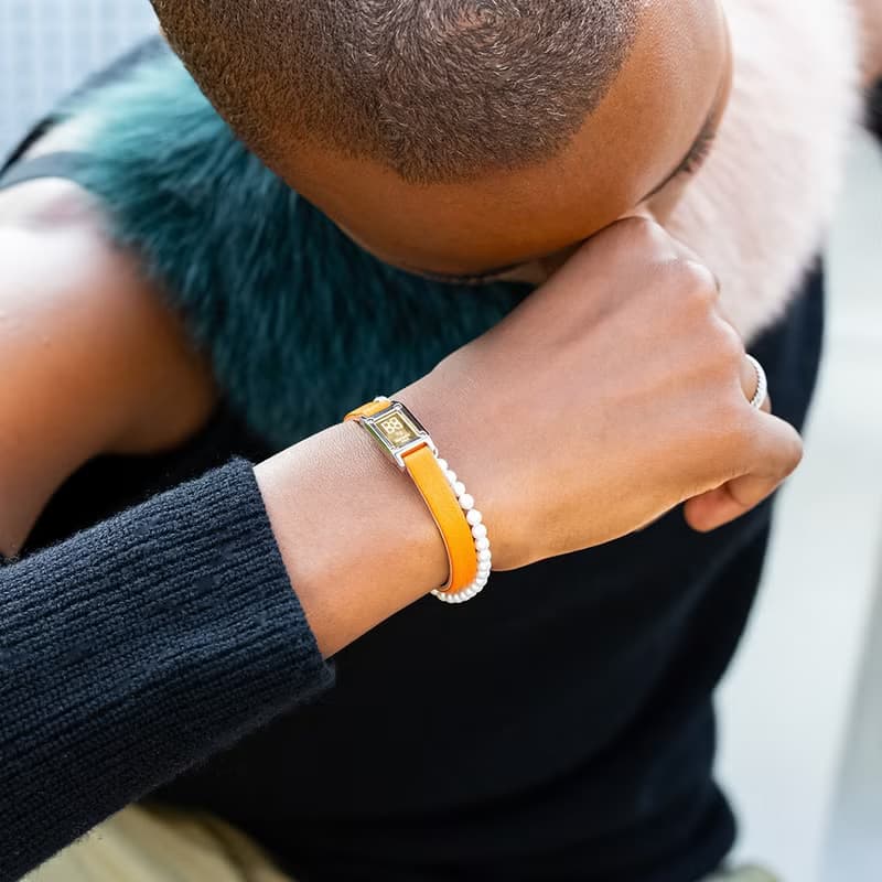 GRAM GOLD BAR WATCH BRACELET_Orange