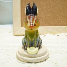 【 DIY 手作】七色水晶擴香石元寶兔子攞設