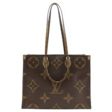 【日本直送】ルイ・ヴィトン LOUIS VUITTON オンザゴーGM トートバッグ ジャイアント 2WAY M45320 モノグラムリバース【中古】