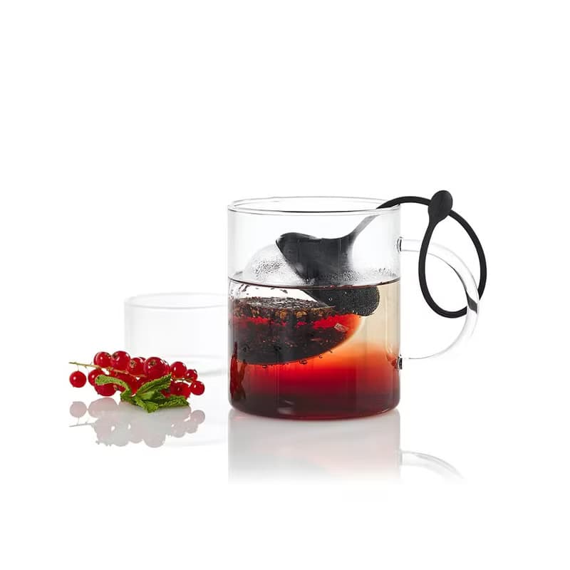 【303select】德國AdHoc | 草莓造型玻璃濾茶器(含座)