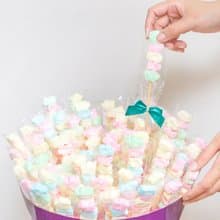 特惠5入串裝小花朵棉花糖 | 禮贈品 情人節 生日 聖誕 婚禮小物