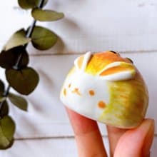 【中秋公仔禮盒 早鳥優惠】月兔蛋黃酥/芋頭酥瓷偶|中秋送禮 陶藝