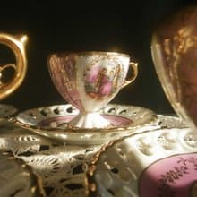 【老時光 OLD-TIME】早期日本製古典精美茶具組(一杯一盤為一組)