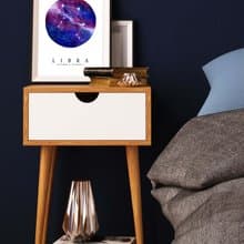 【天秤座】十二星座複刻畫 | 星空水彩藝術海報 | 個性化生日禮物