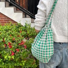 Palm drawstring bag / backpack (green)