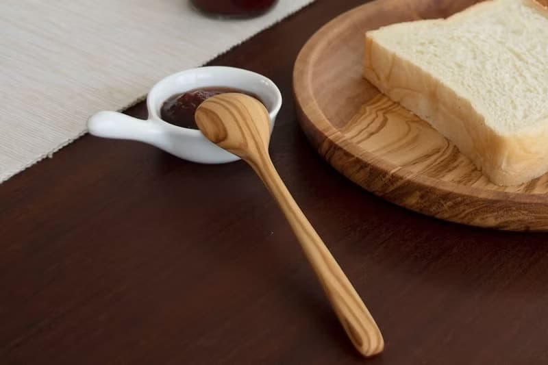 圓頭橄欖木湯匙16公分-單入