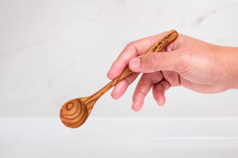 圓頭橄欖木湯匙16公分-單入