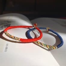 南風知我意。復古五彩繩編織手鏈新年本命端午姐妹情侶閨蜜手繩