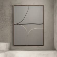 3D textured wall art, Minimalist Abstract, Oak Framed
