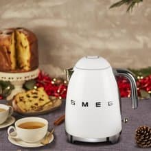 【SMEG】義大利大容量1.7L電熱水壺-珍珠白