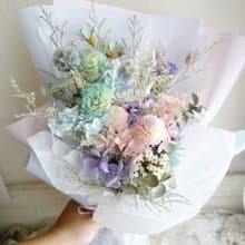 夢幻雪紡花束/韓式花束/畢業花束/生日/情人節/求婚花束